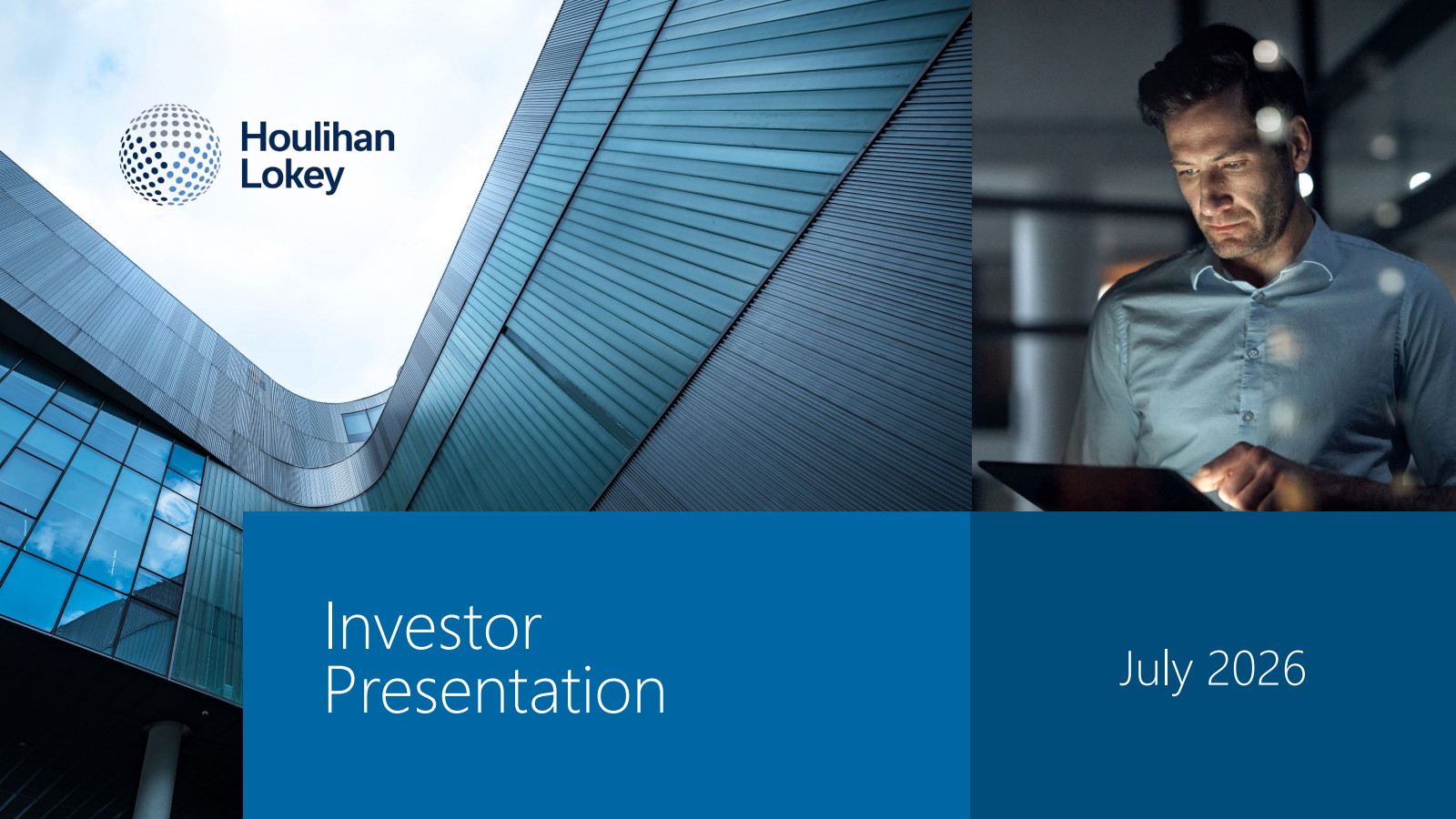 Houlihan Lokey's Q1 2027 Slide Deck