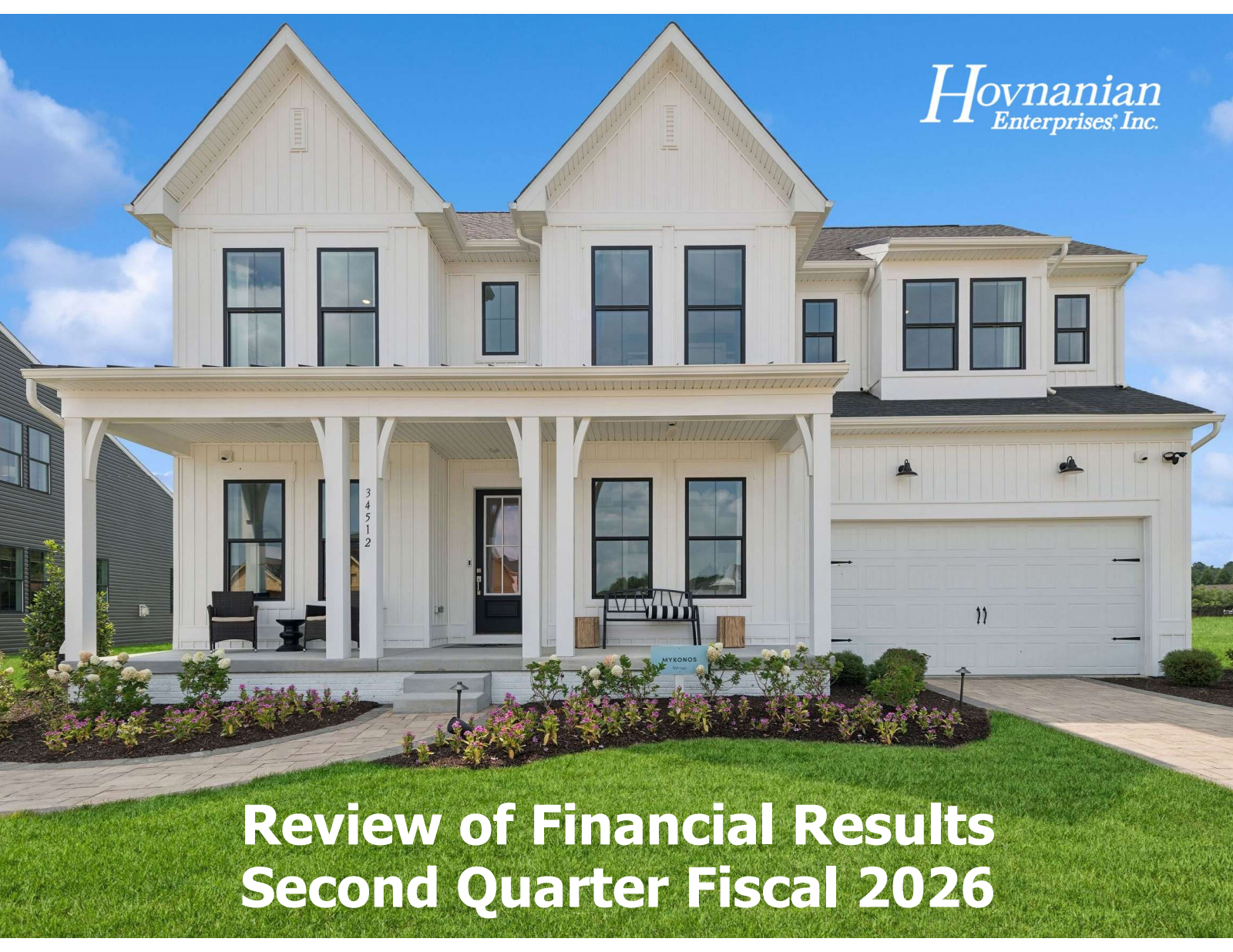 Hovnanian Enterprises' Q2 2026 Slide Deck