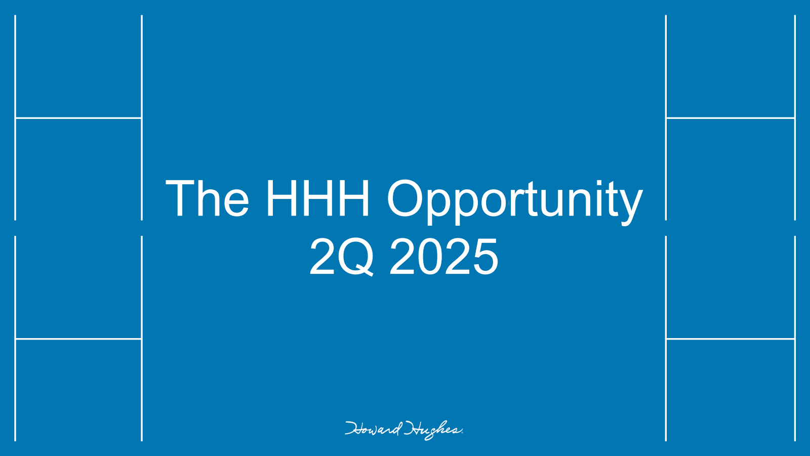 Howard Hughes' Q2 2025 Slide Deck