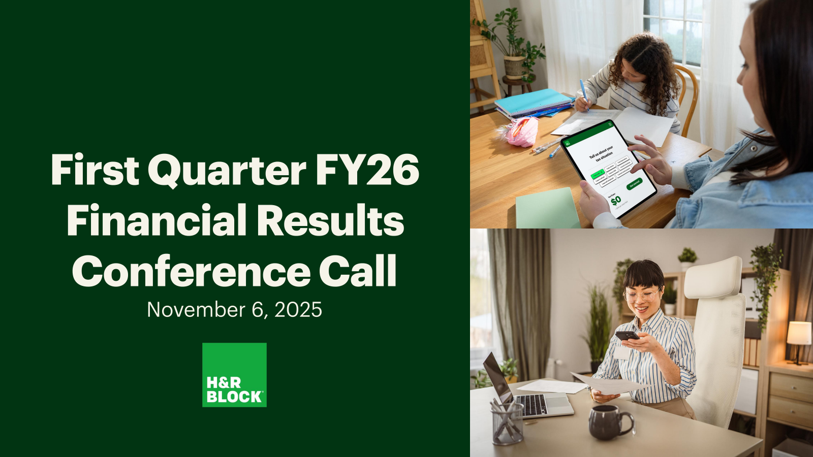 H&R Block's Q1 2026 Slide Deck