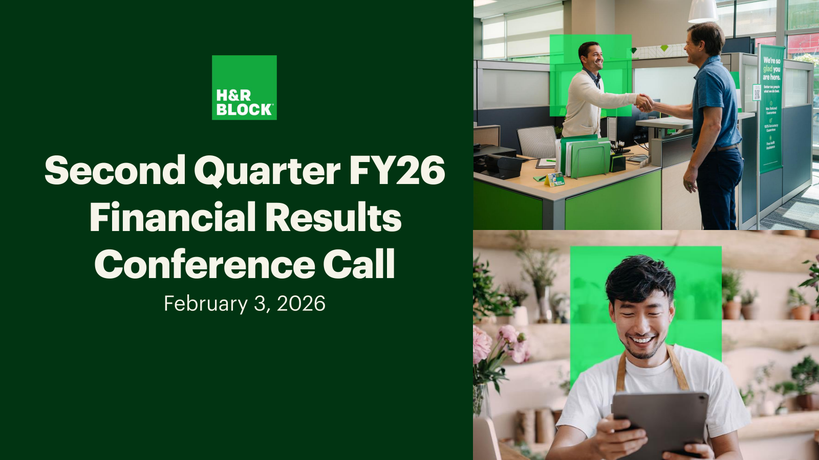 H&R Block's Q2 2026 Slide Deck