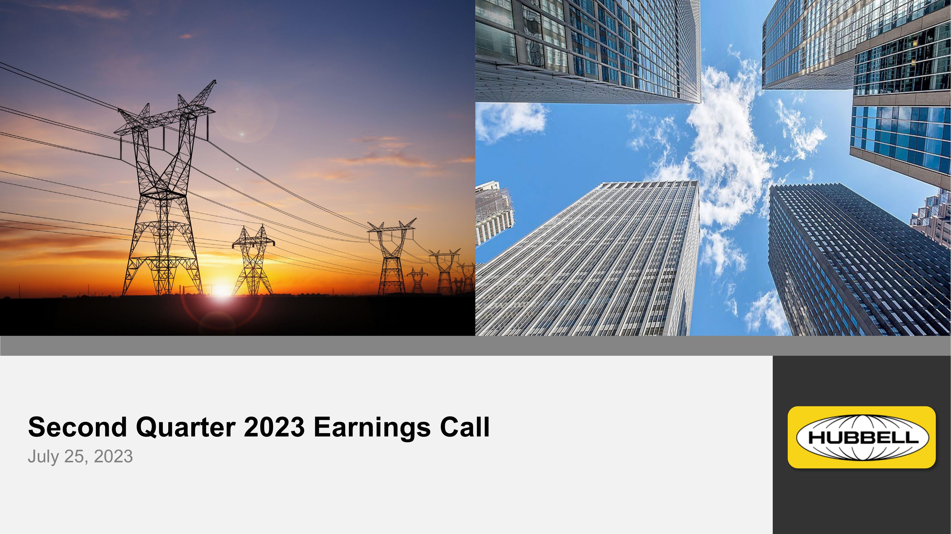 Hubbell's Q2 2023 Slide Deck