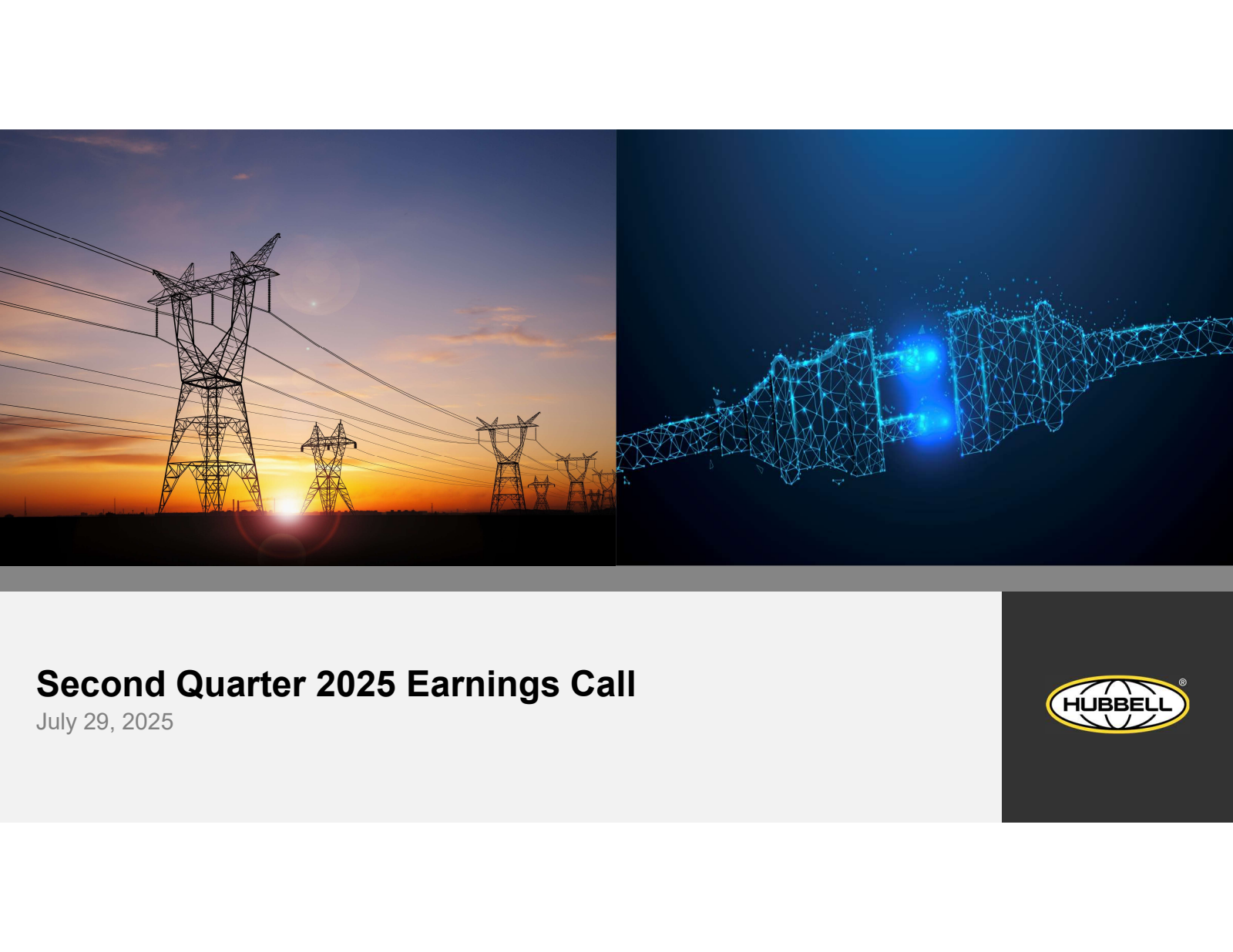 Hubbell's Q2 2025 Slide Deck