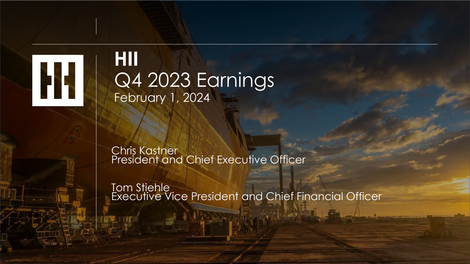 Huntington Ingalls Industries' Q4 2023 Slide Deck