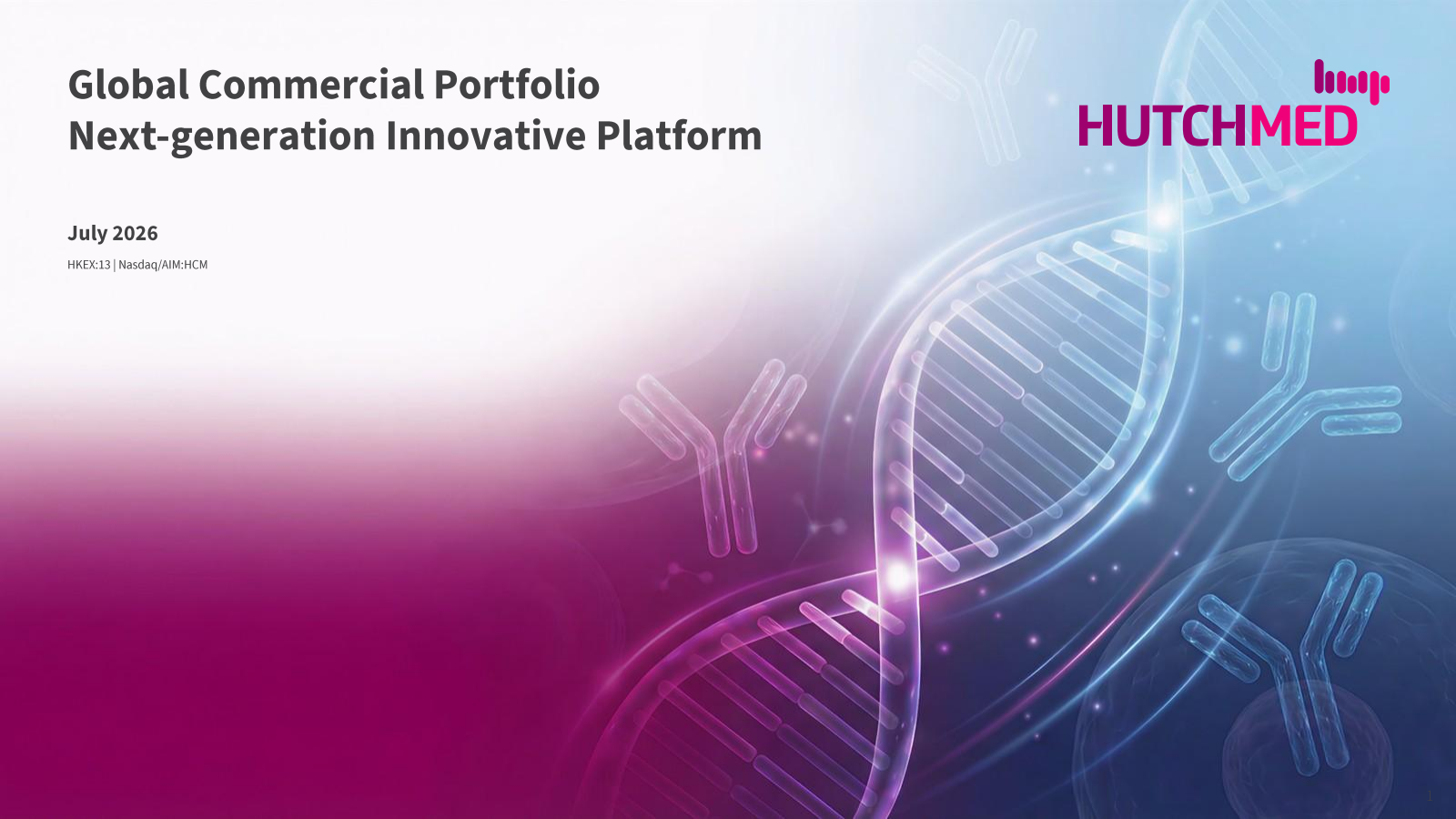 HUTCHMED's H1 2026 Slide Deck