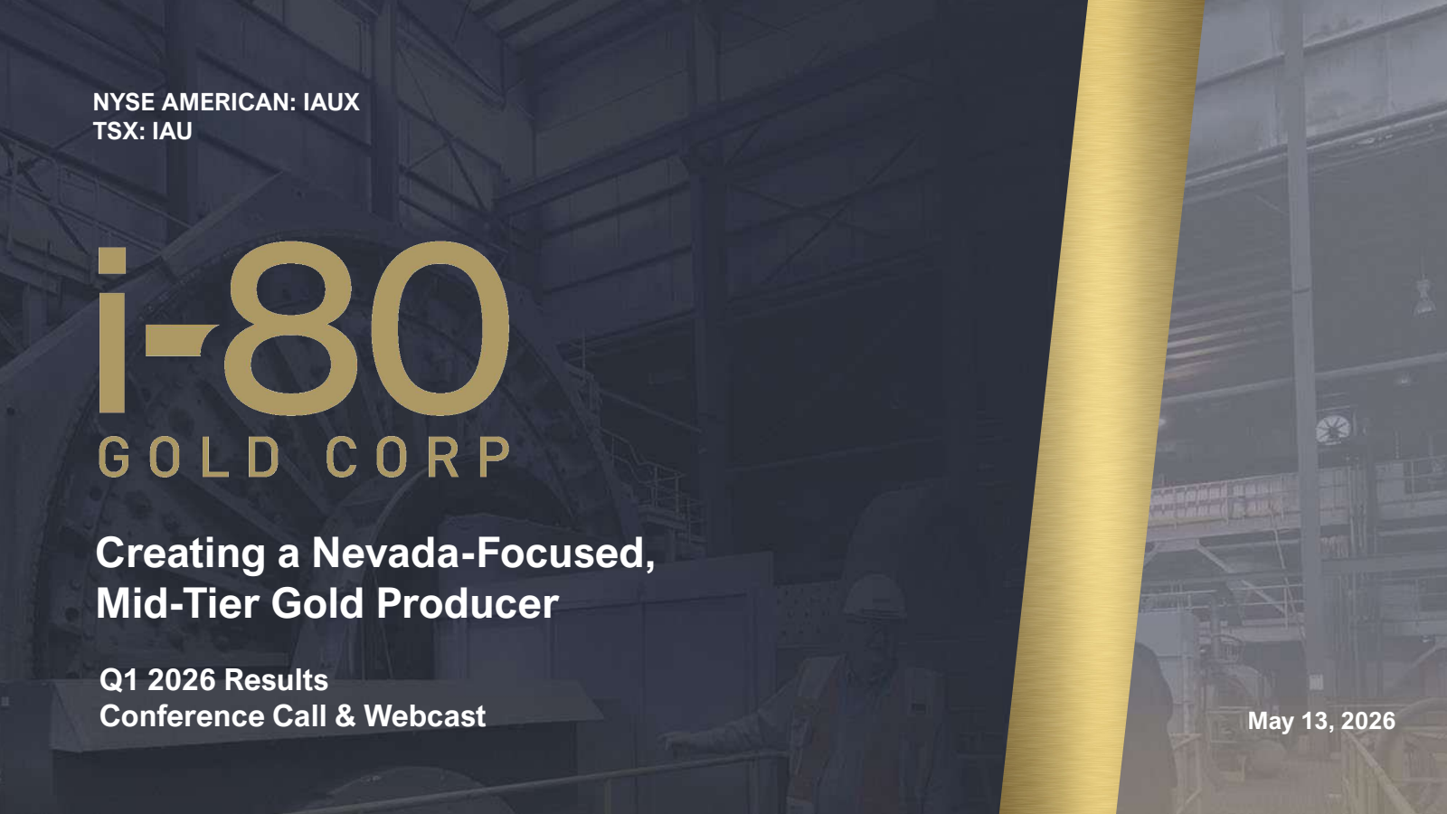 i-80 Gold's Q1 2026 Slide Deck