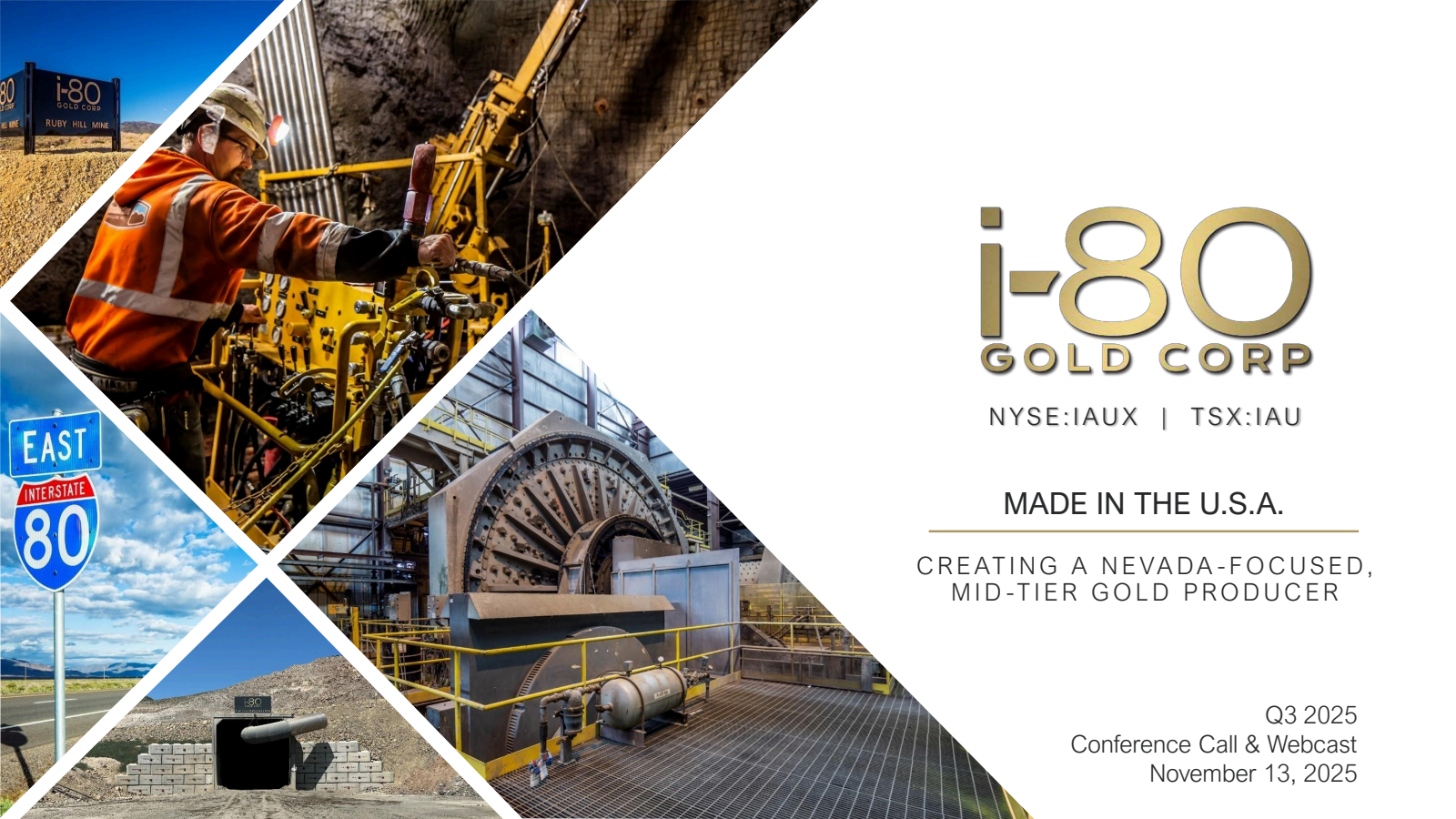 i-80 Gold's Q3 2025 Slide Deck
