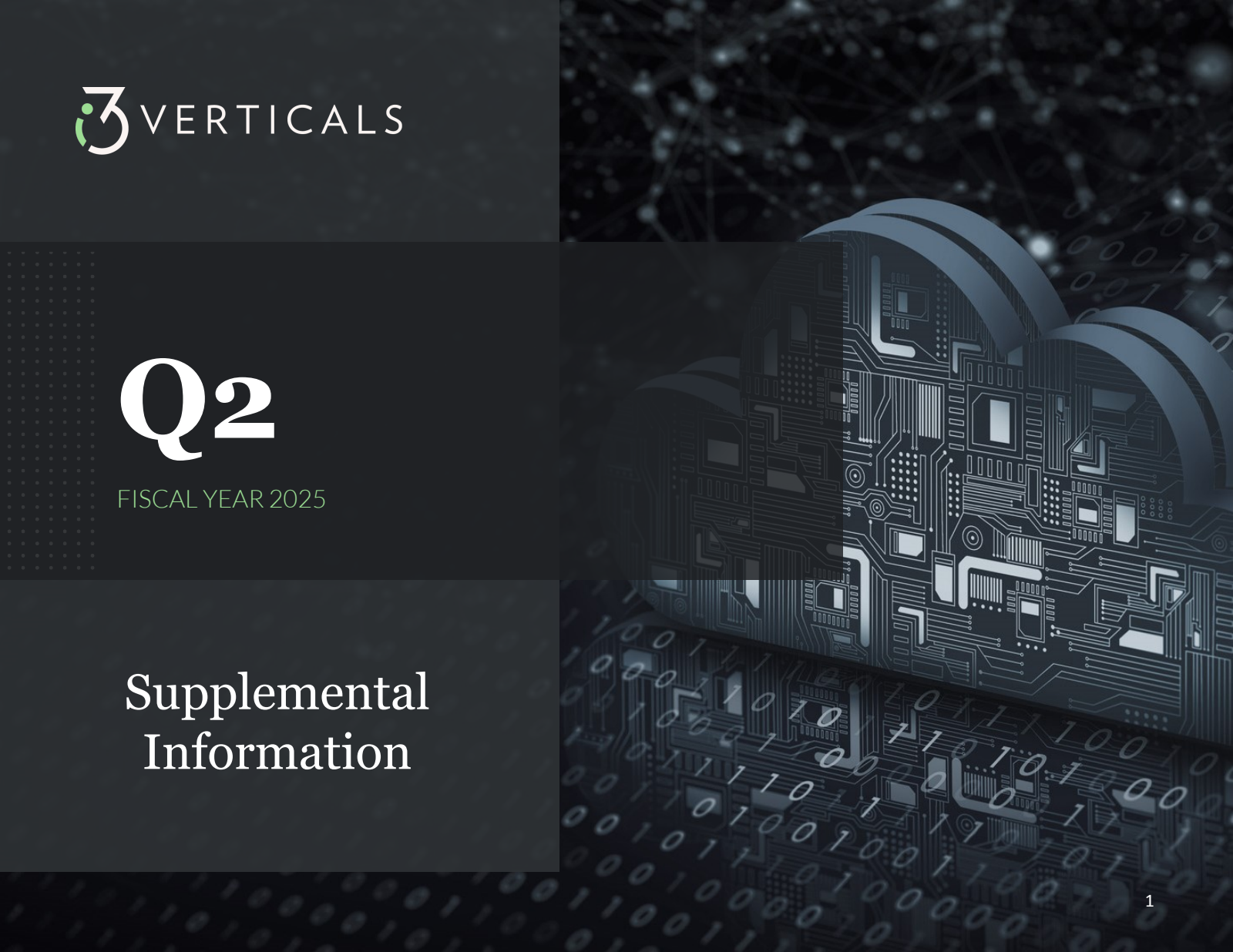 i3 Verticals' Q2 2025 Slide Deck