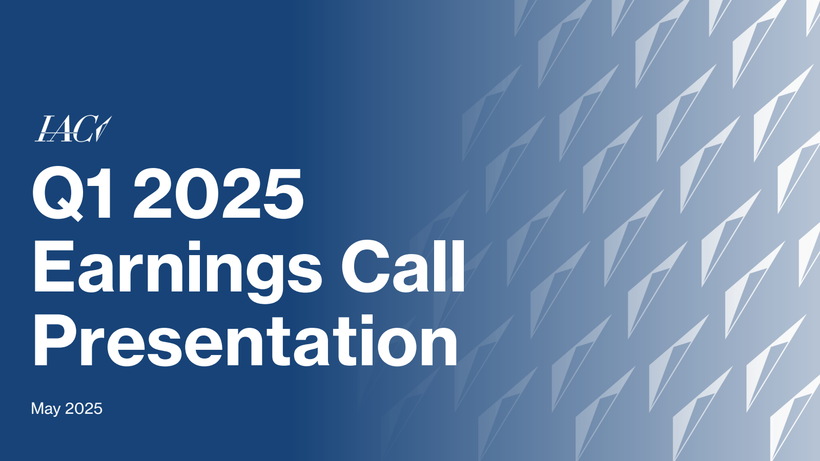 IAC's Q1 2025 Slide Deck