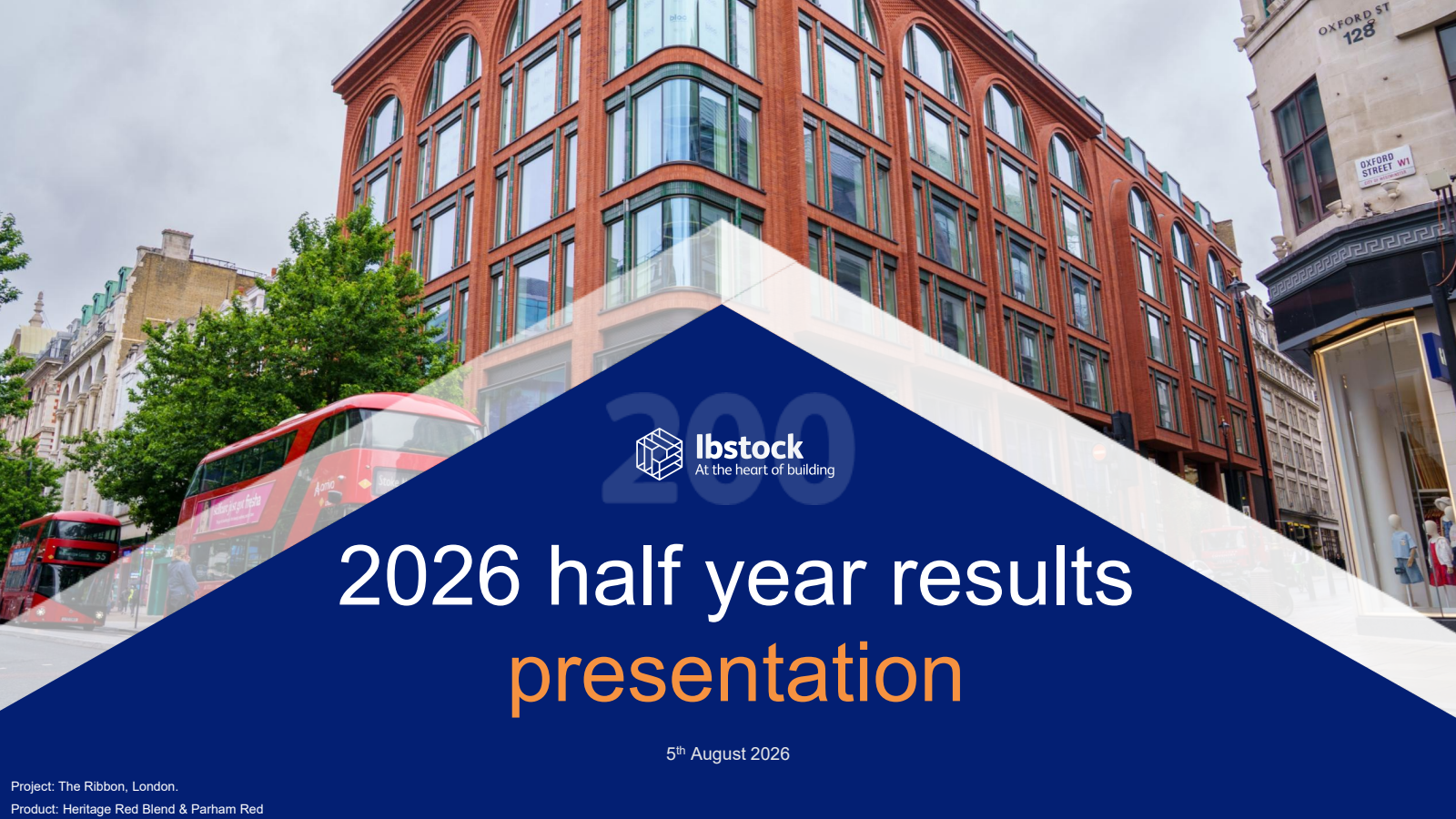 Ibstock's H1 2026 Slide Deck