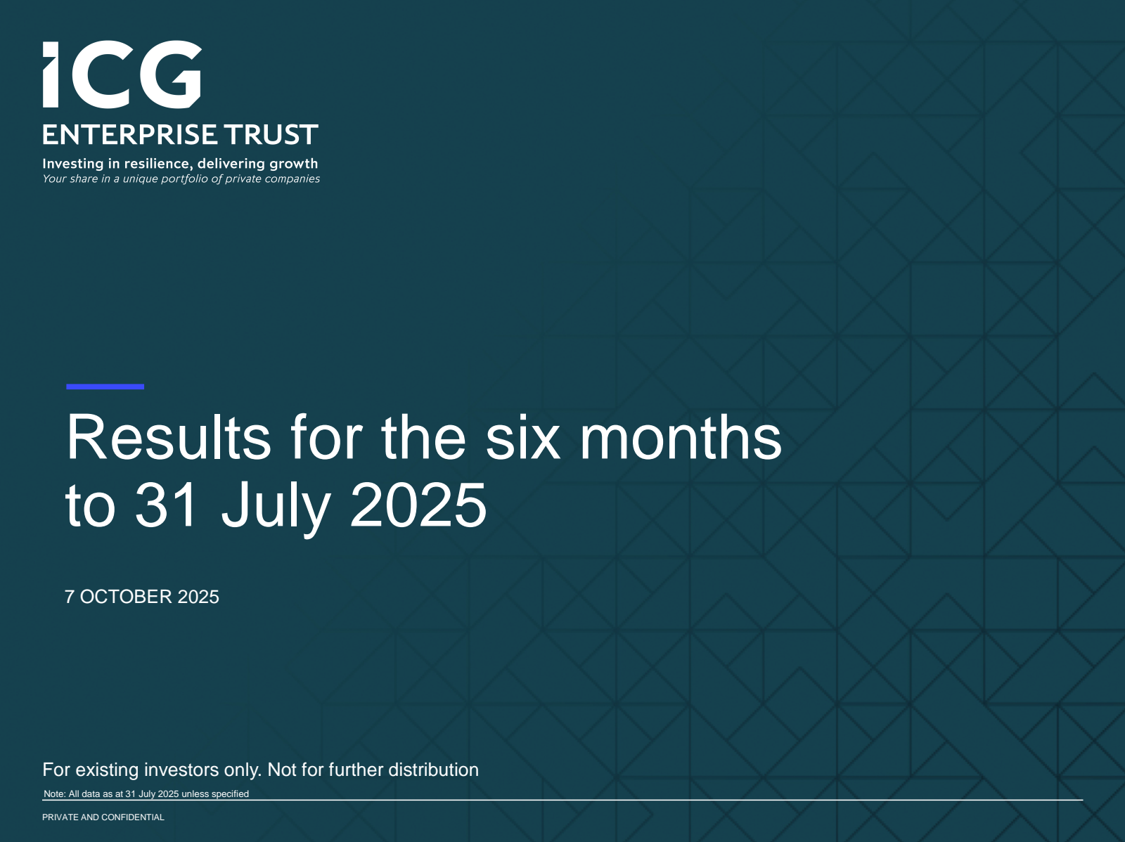 ICG Enterprise Trust's Q2 2026 Slide Deck