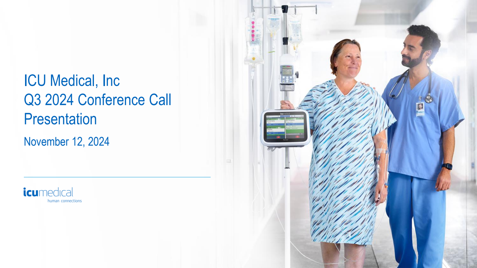 ICU Medical's Q3 2024 Slide Deck