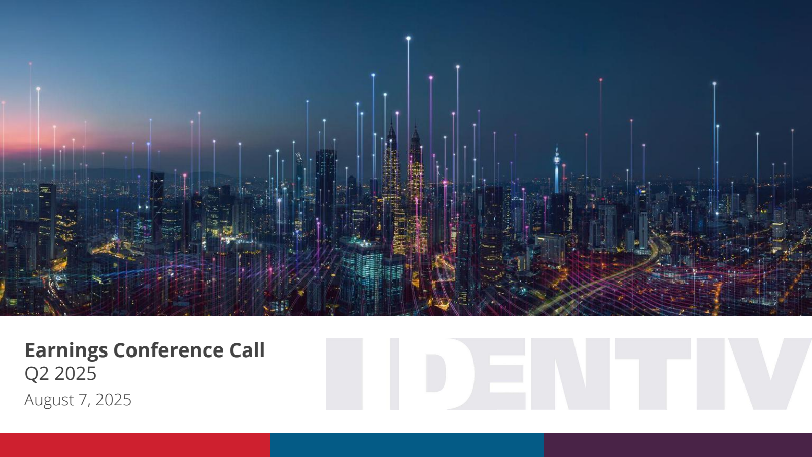 Identiv's Q2 2025 Slide Deck