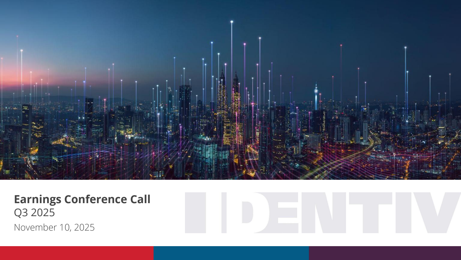 Identiv's Q3 2025 Slide Deck