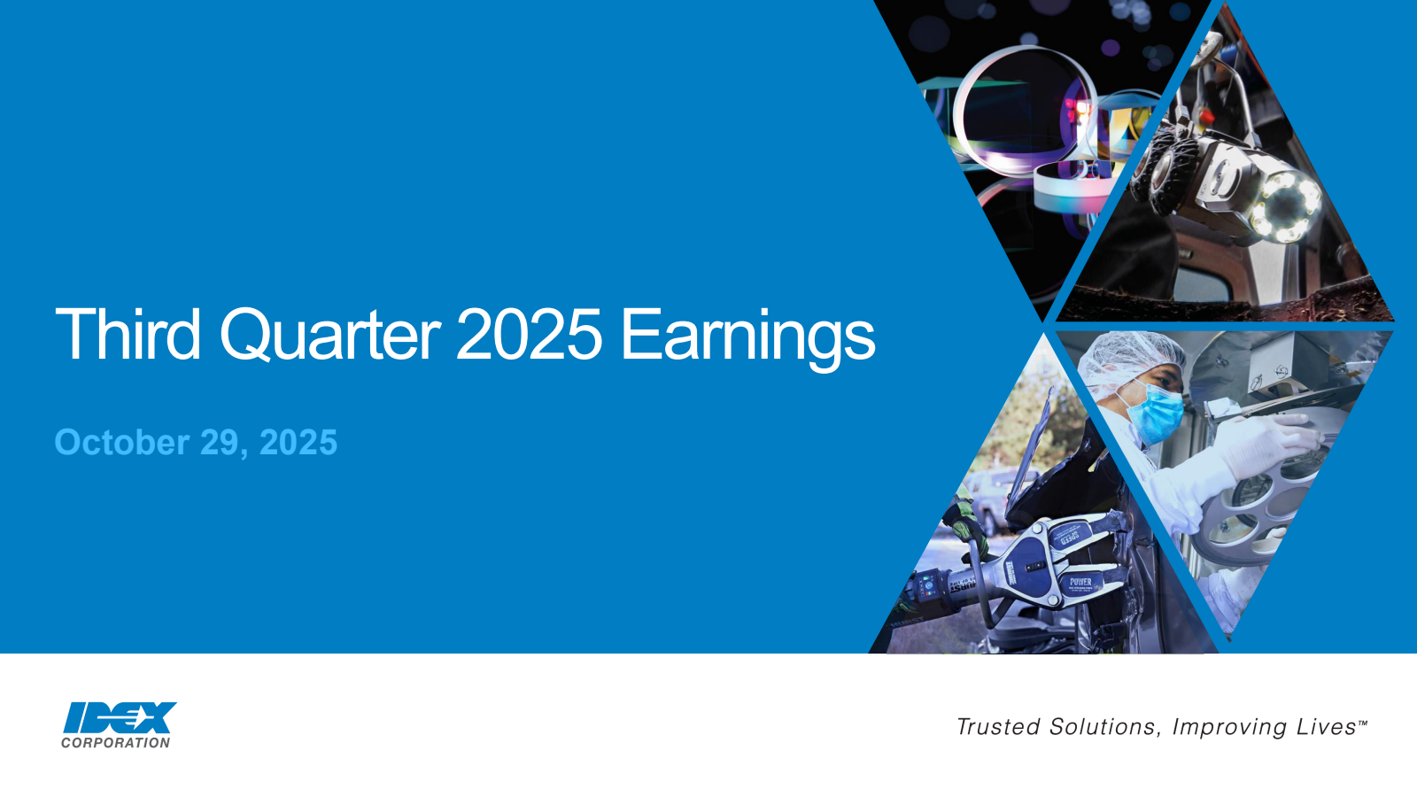 IDEX (IEX) Earnings Date and Reports 2026