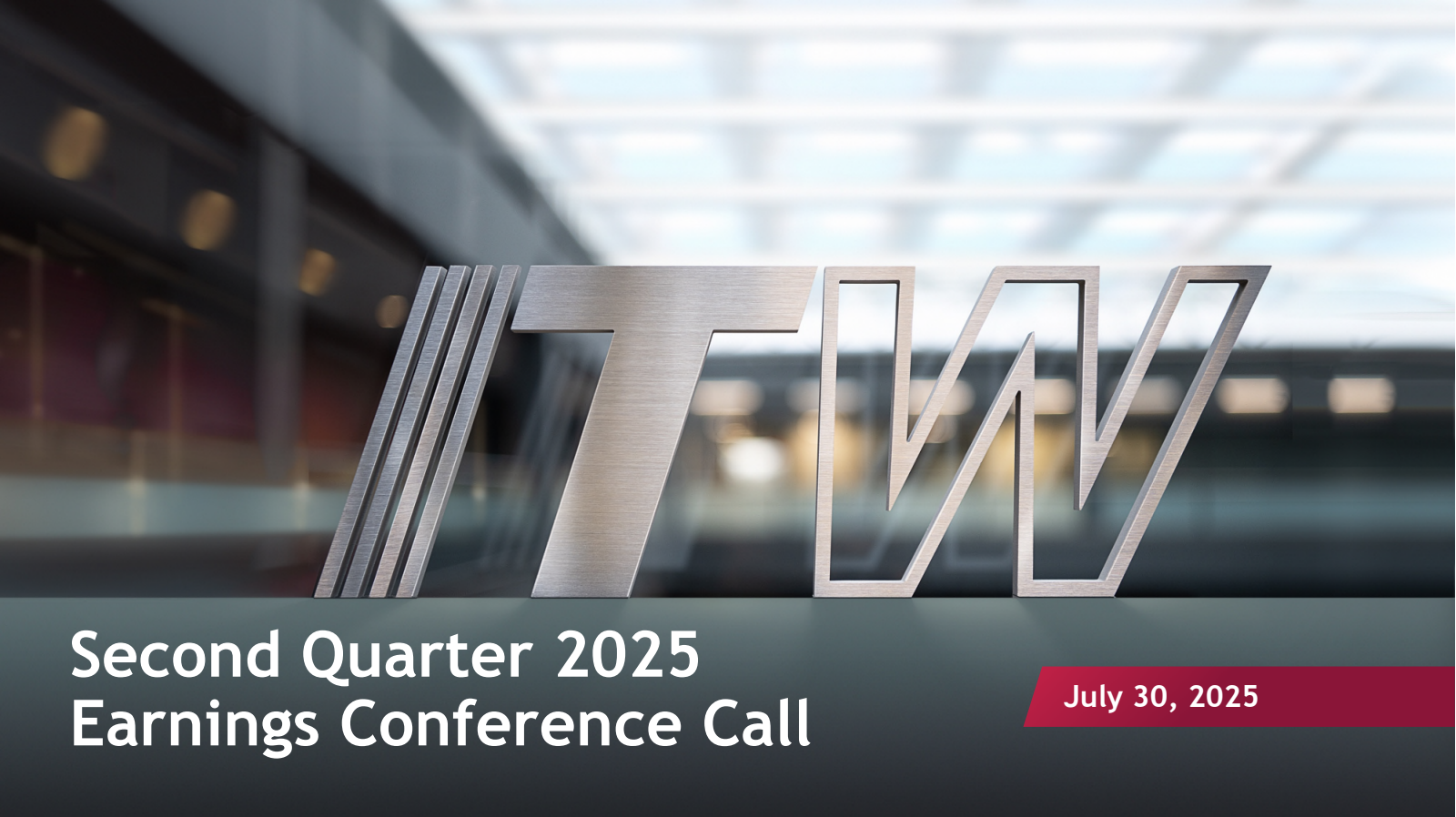 Illinois Tool Works' Q2 2025 Slide Deck