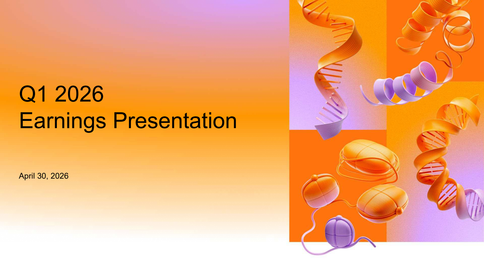 Illumina's Q1 2026 Slide Deck