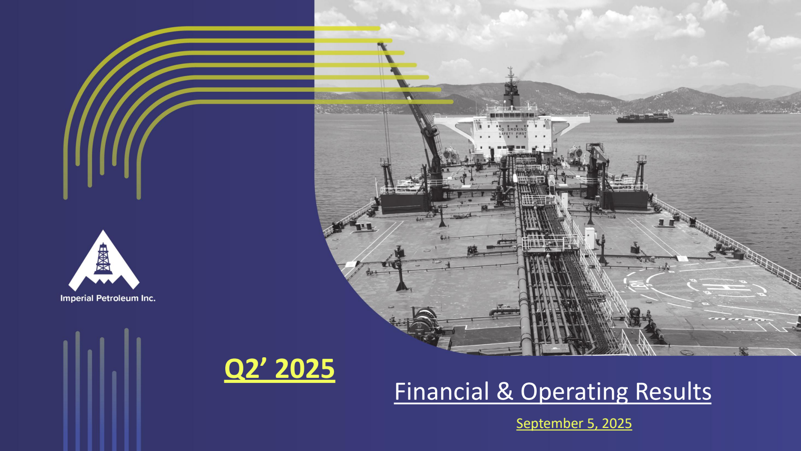 Imperial Petroleum's Q2 2025 Slide Deck
