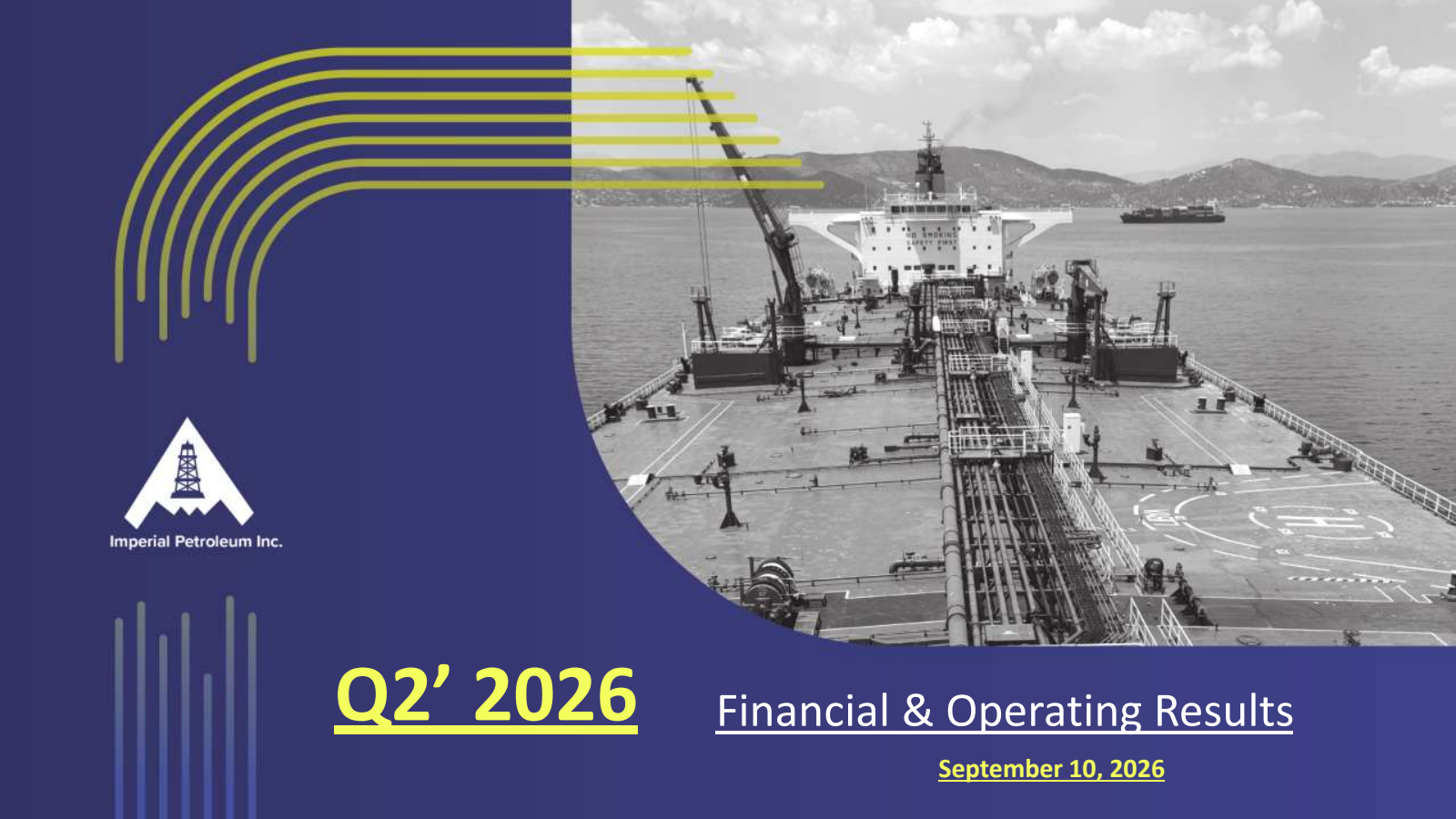 Imperial Petroleum's Q2 2026 Slide Deck