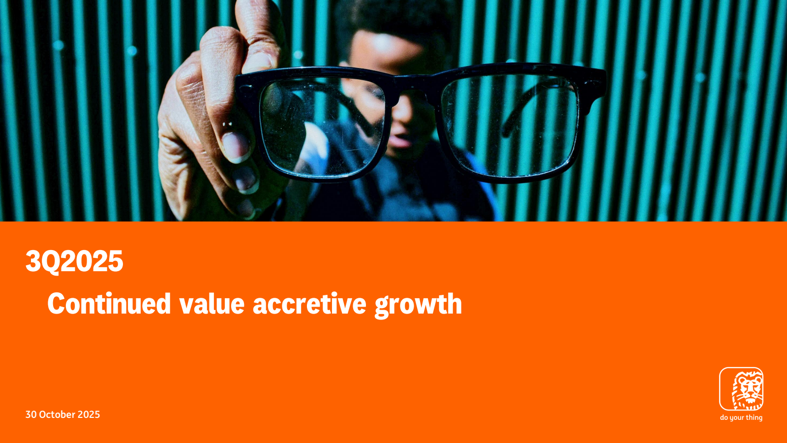 ING Group's Q3 2025 Slide Deck