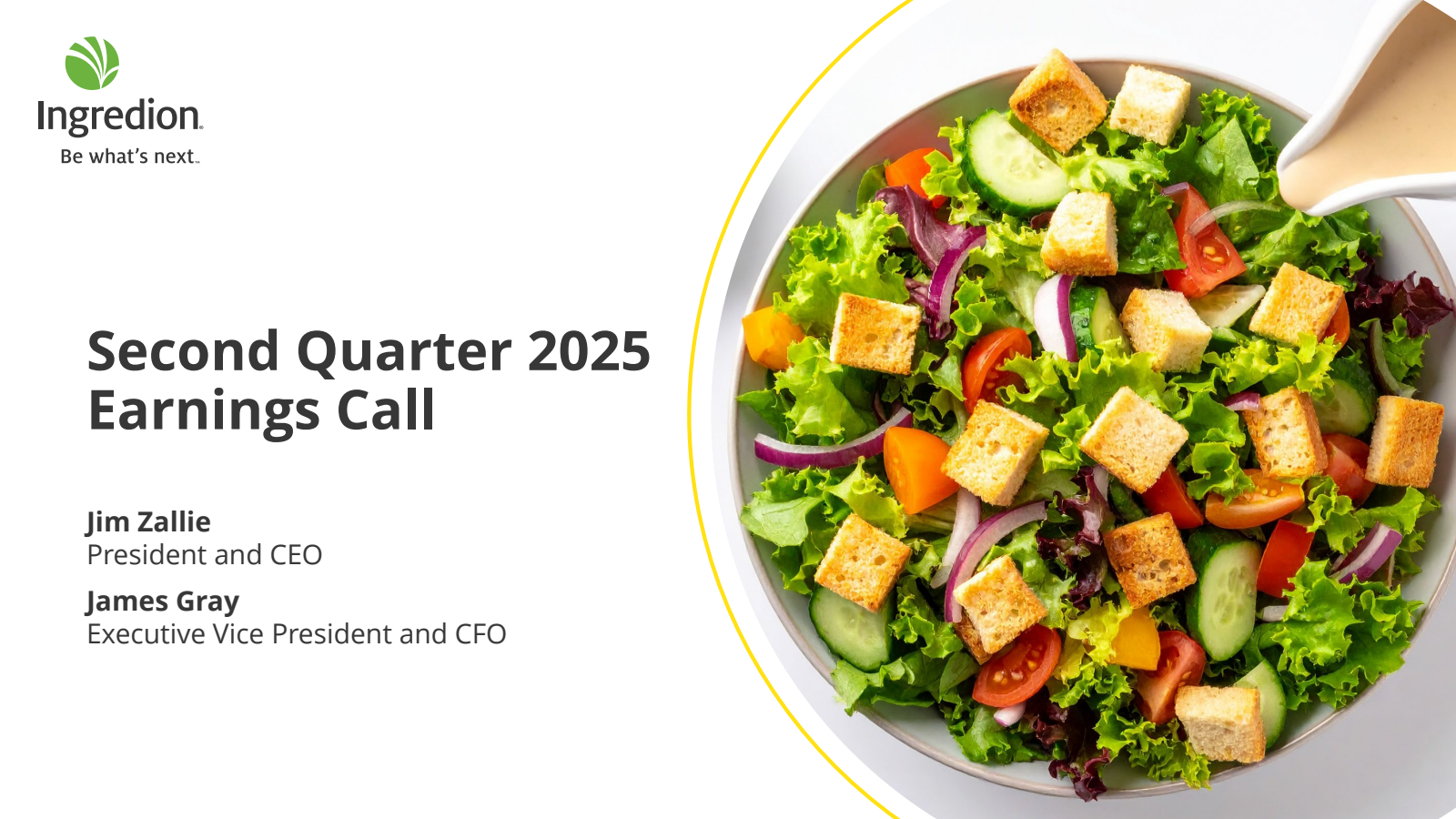 Ingredion's Q2 2025 Slide Deck
