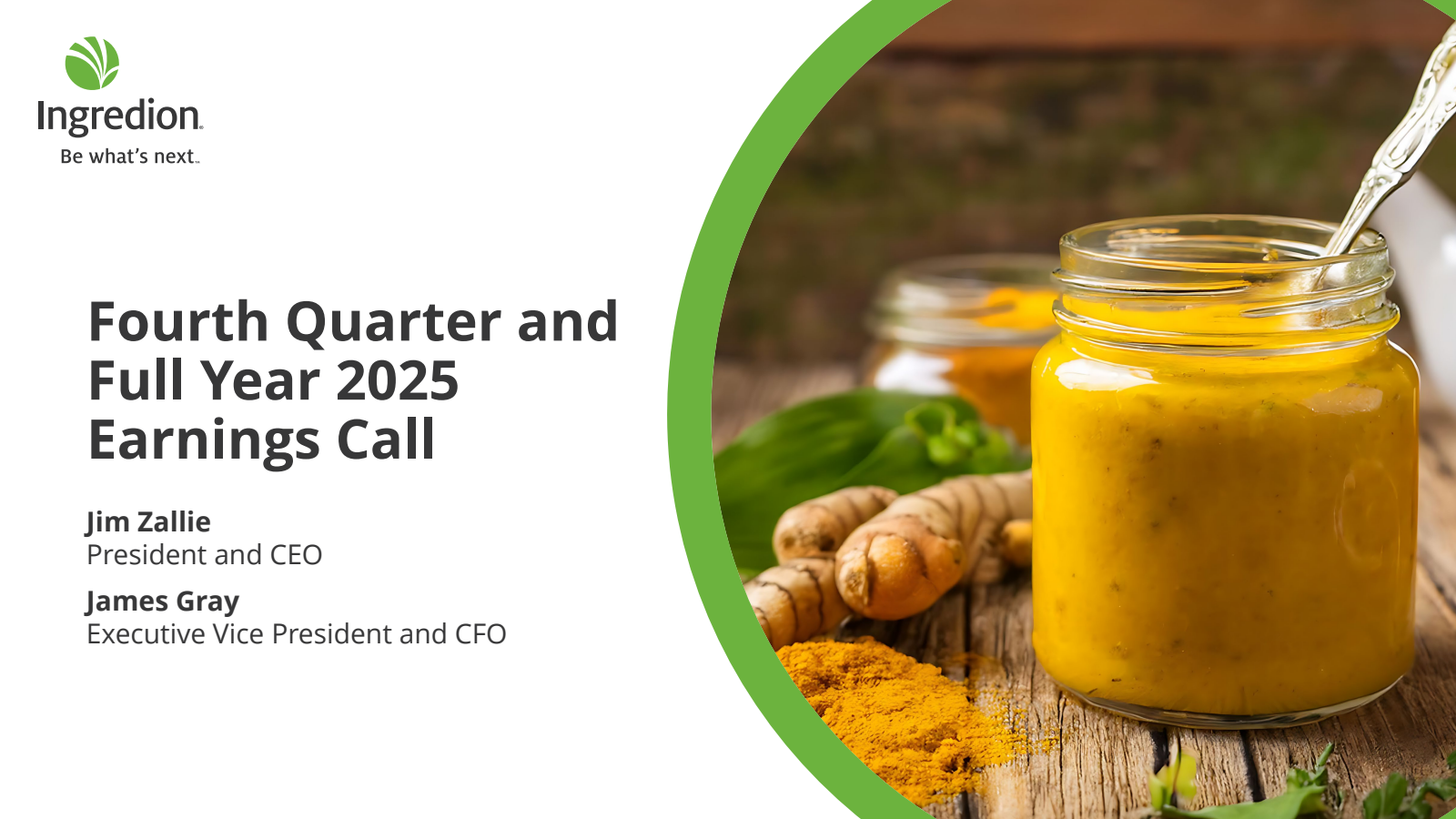 Ingredion's Q4 2025 Slide Deck