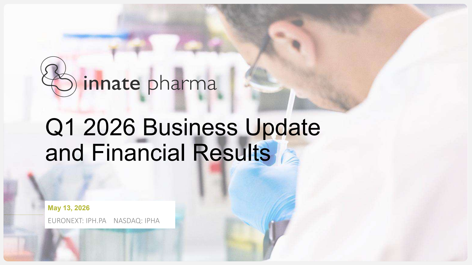 Innate Pharma's Q1 2026 TU Slide Deck