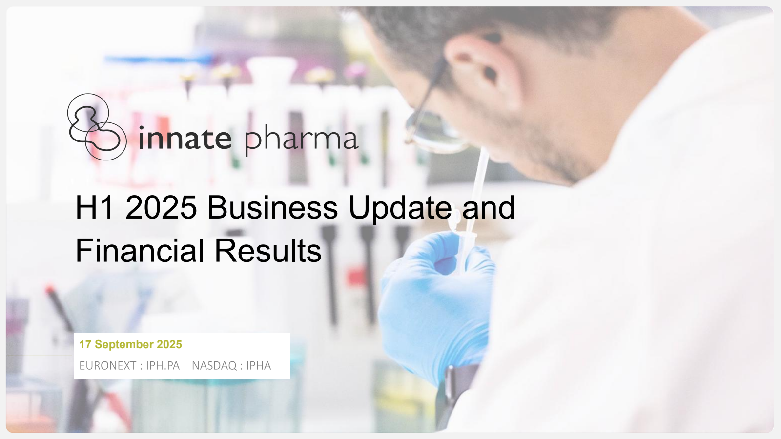 Innate Pharma's Q2 2025 Slide Deck