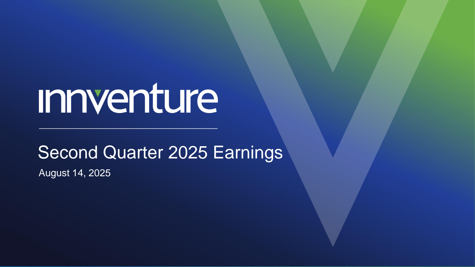 Innventure's Q2 2025 Slide Deck
