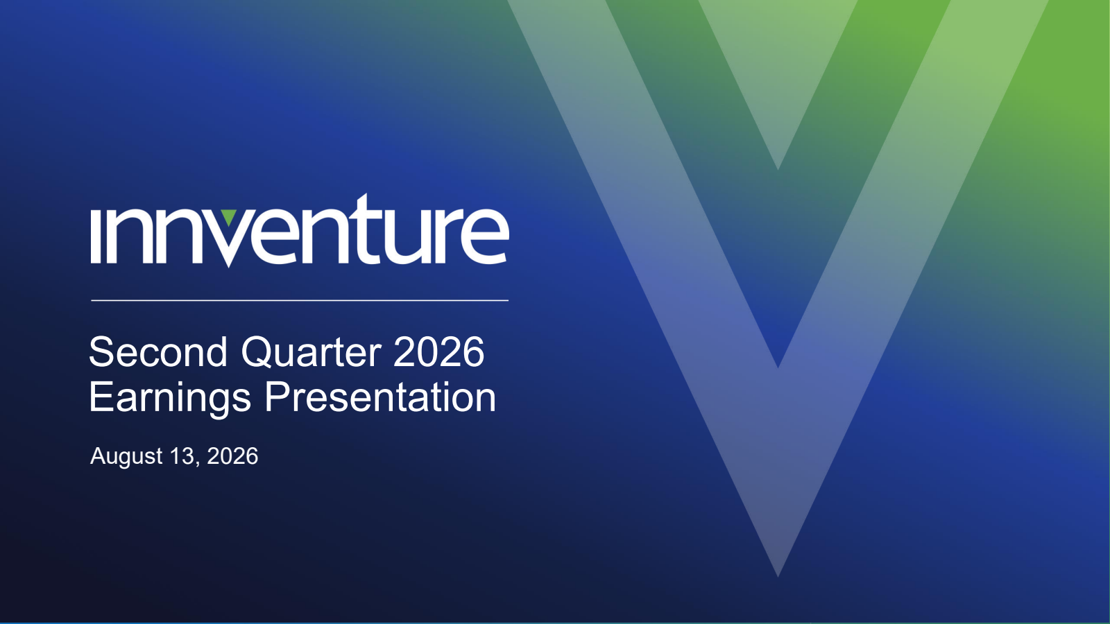 Innventure's Q2 2026 Slide Deck