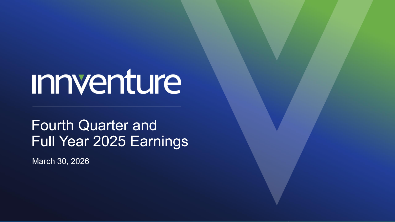 Innventure's Q4 2025 Slide Deck