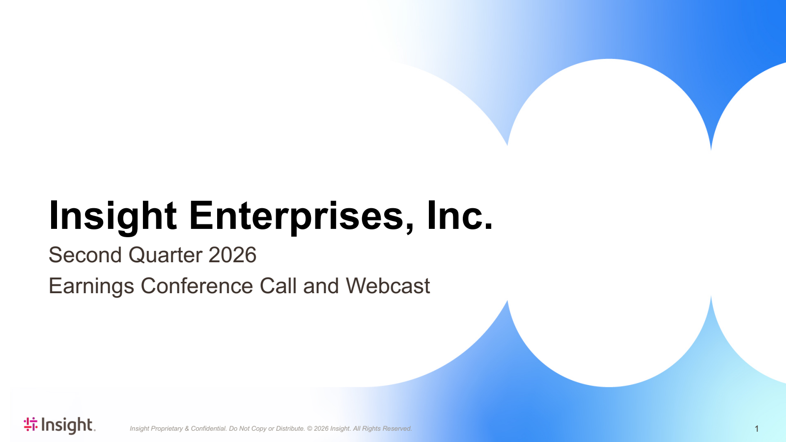 Insight Enterprises' Q2 2026 Slide Deck