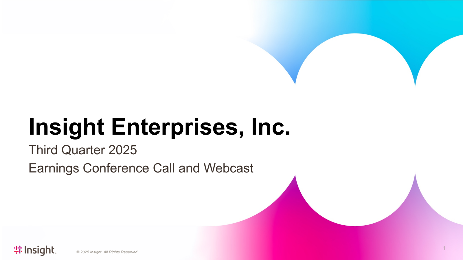Insight Enterprises' Q3 2025 Slide Deck