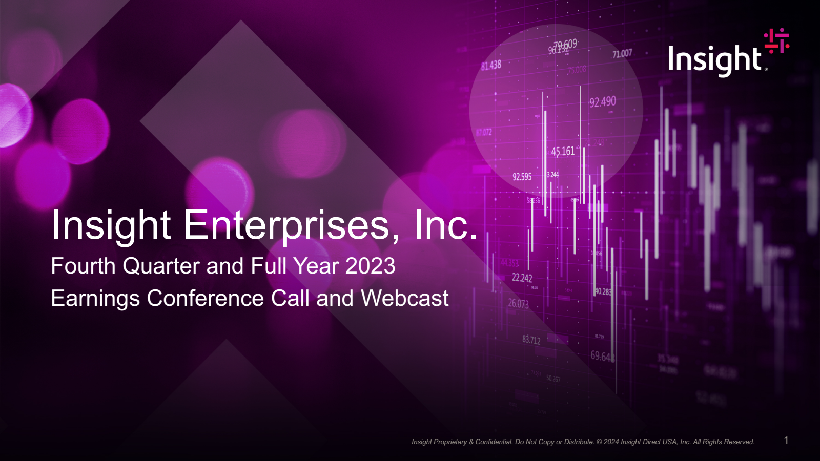 Insight Enterprises' Q4 2023 Slide Deck