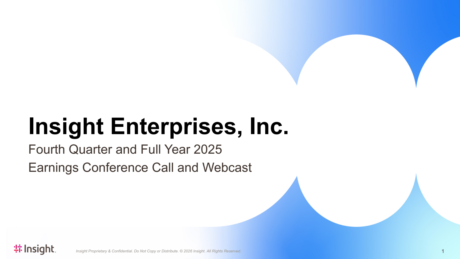 Insight Enterprises' Q4 2025 Slide Deck