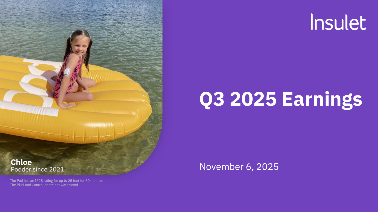 Insulet's Q3 2025 Slide Deck