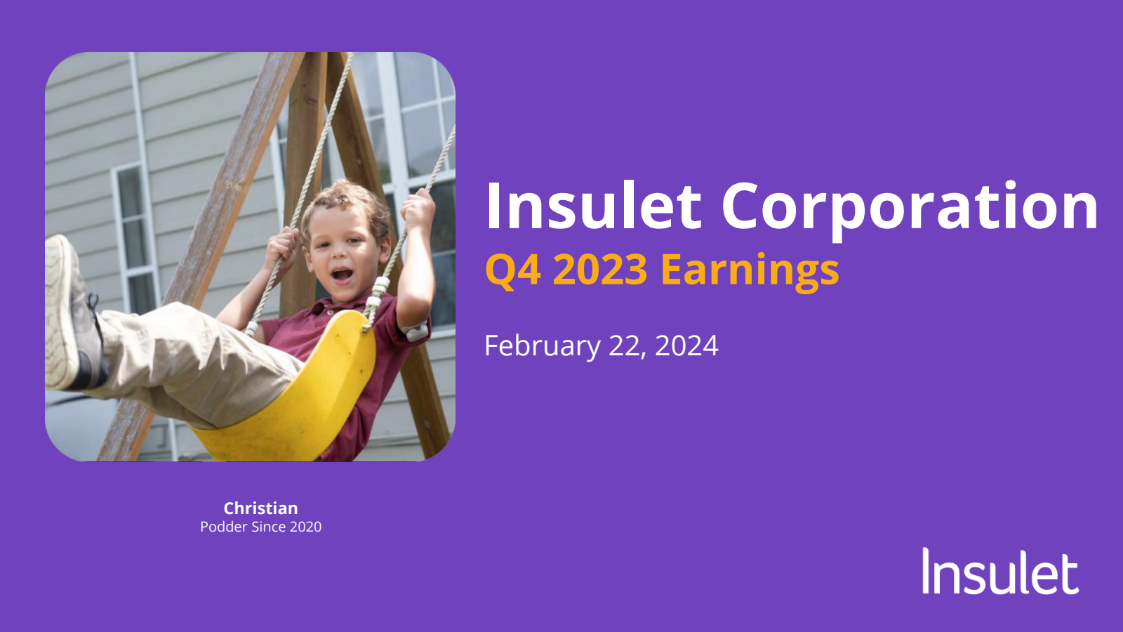 PODD Q4 2023 Earnings Report on 2/22/2024