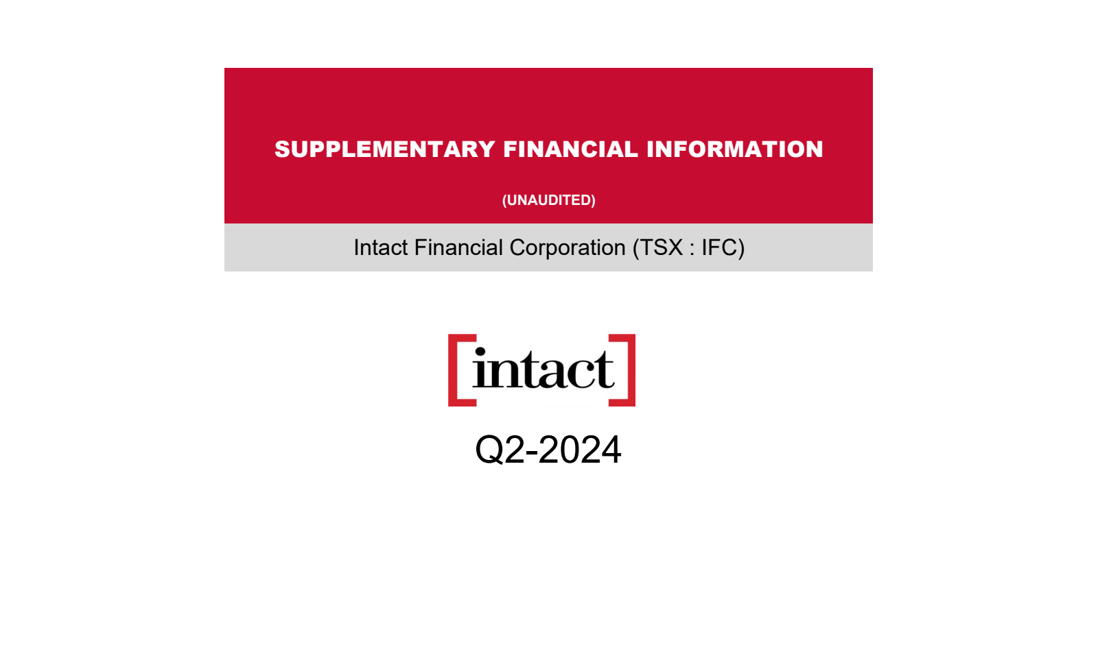 IFC Q2 2024 Earnings Report on 7/30/2024