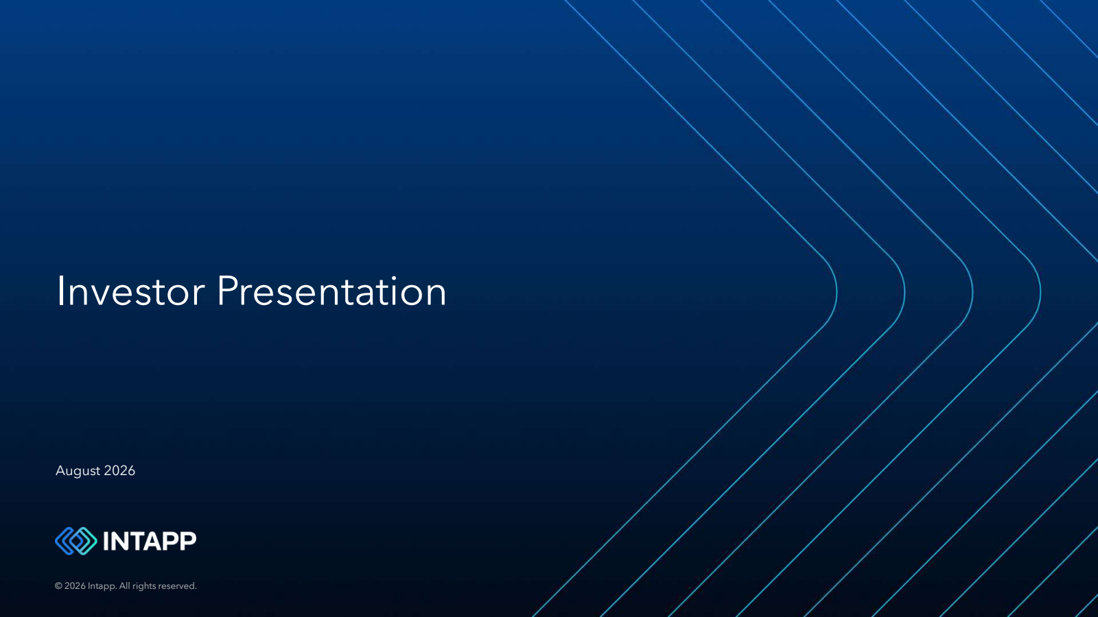 Intapp's Q4 2026 Slide Deck