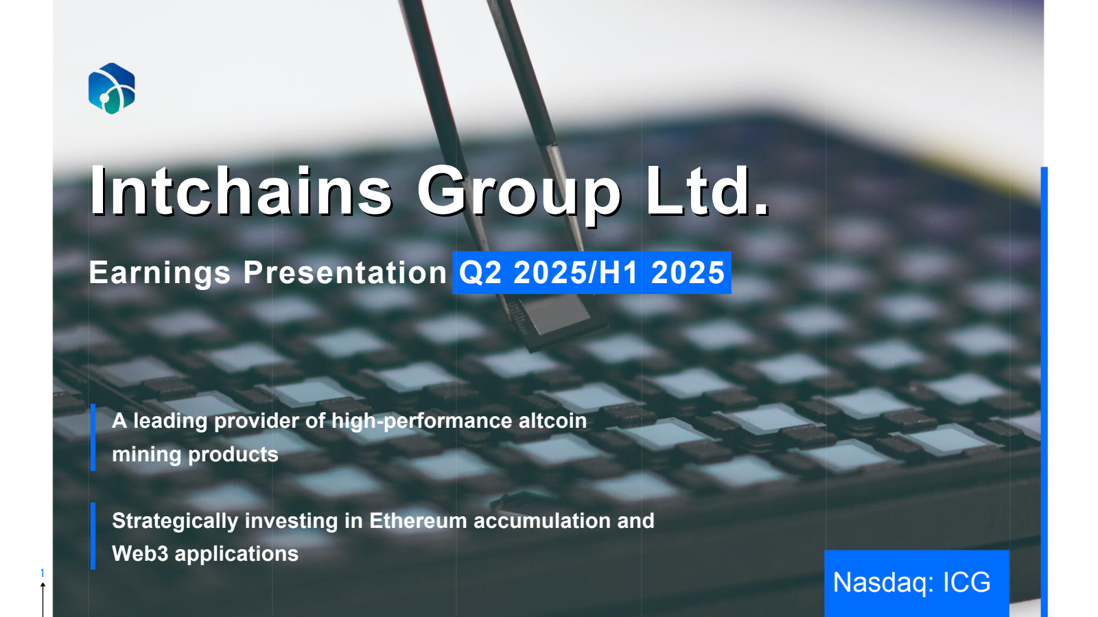 Intchains Group's Q2 2025 Slide Deck