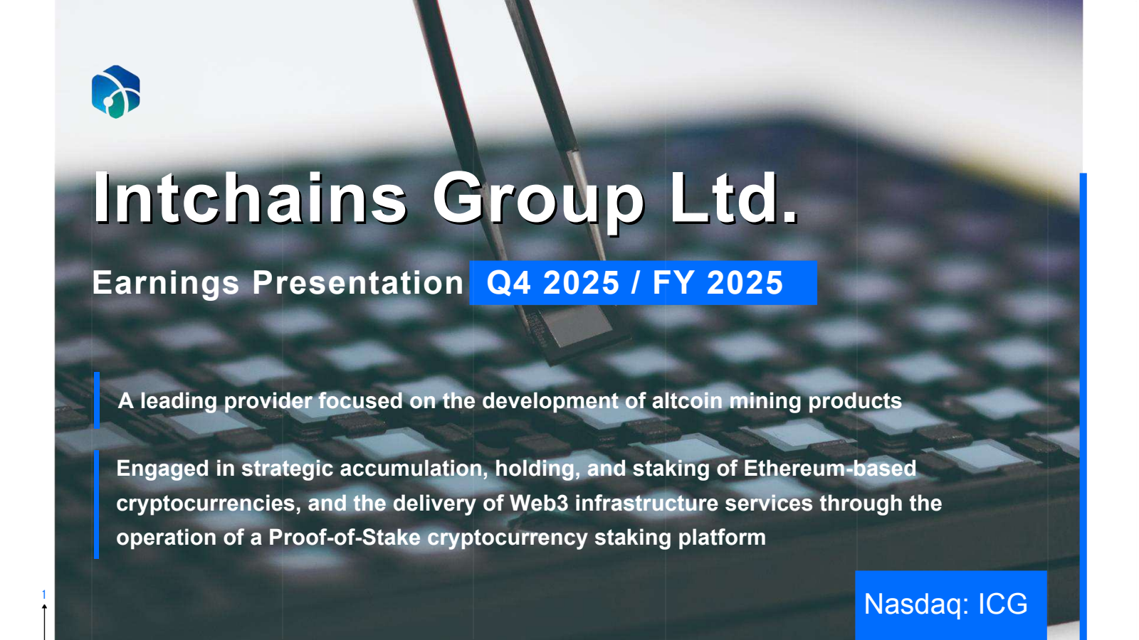 Intchains Group's Q4 2025 Slide Deck