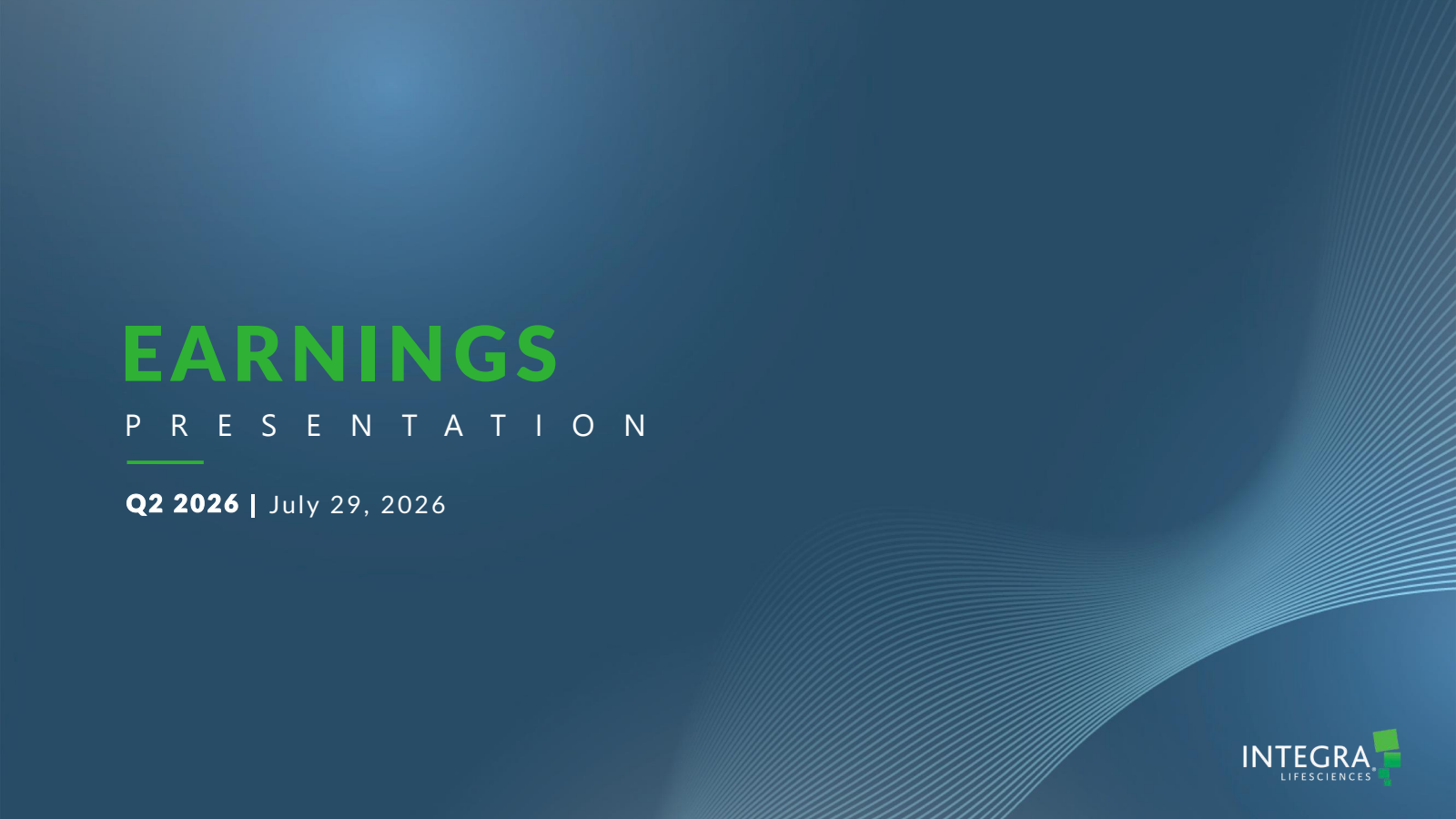 Integra LifeSciences' Q2 2026 Slide Deck