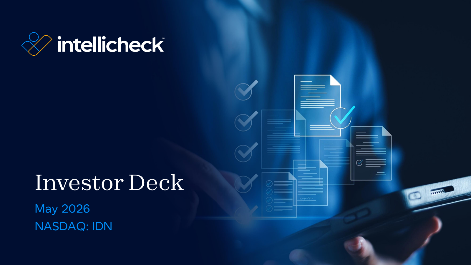 Intellicheck's Q1 2026 Slide Deck