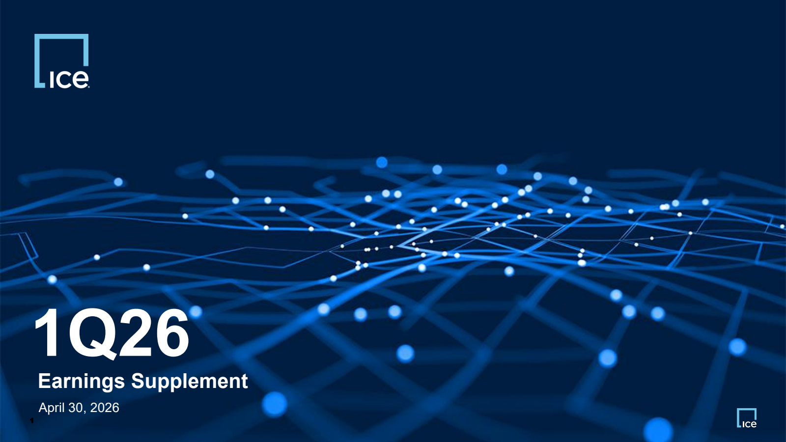 Intercontinental Exchange's Q1 2026 Slide Deck