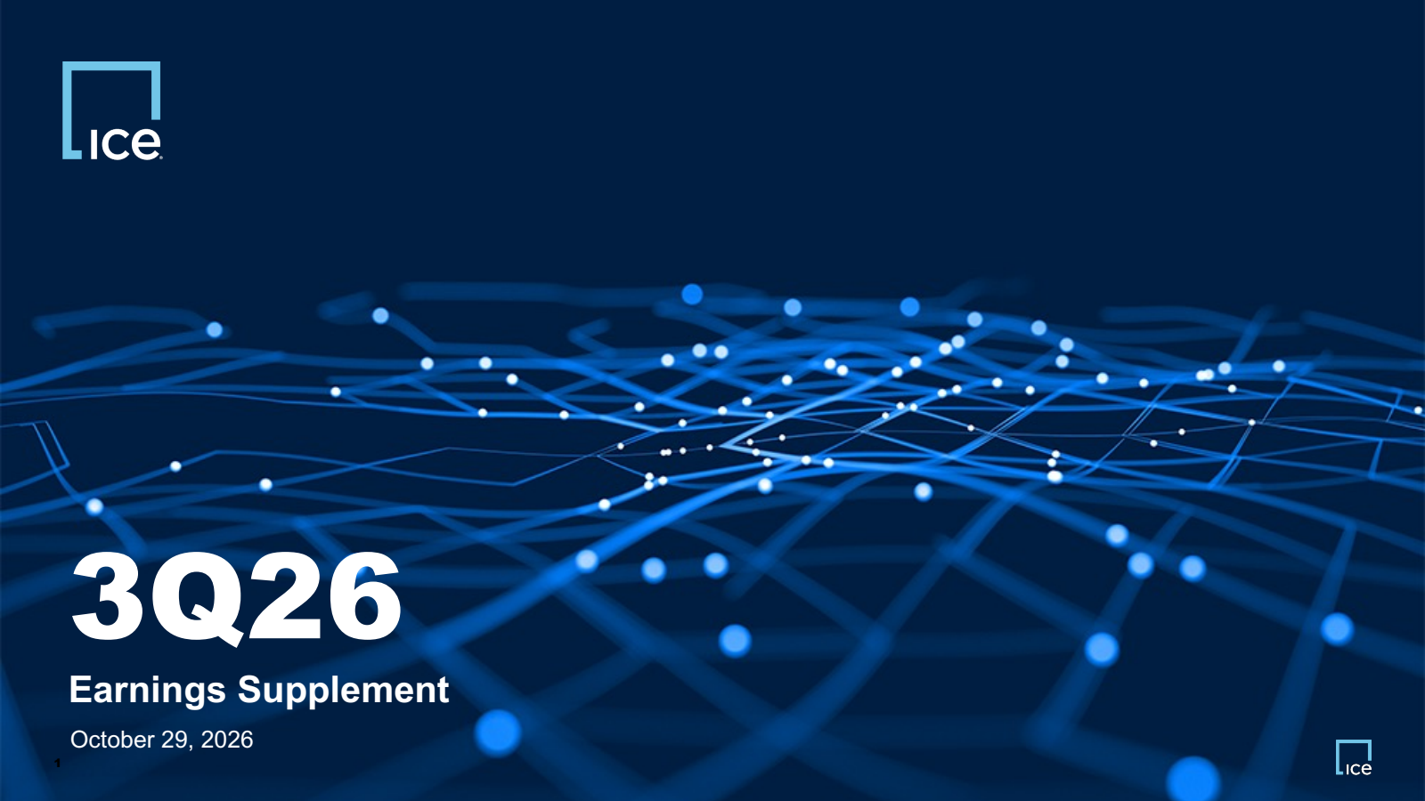 Intercontinental Exchange's Q3 2026 Slide Deck