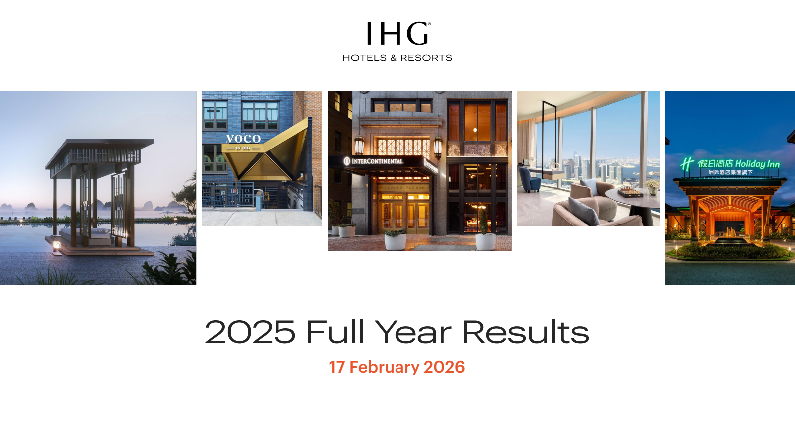 Intercontinental Hotels Group's H2 2025 Slide Deck