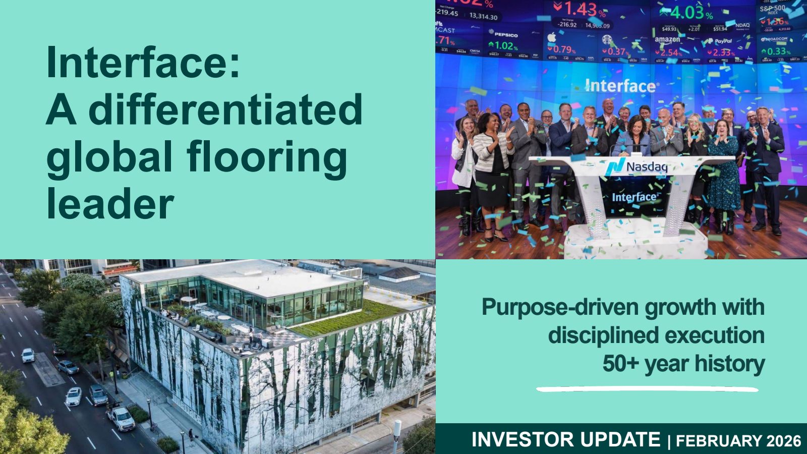 Interface's Q4 2025 Slide Deck