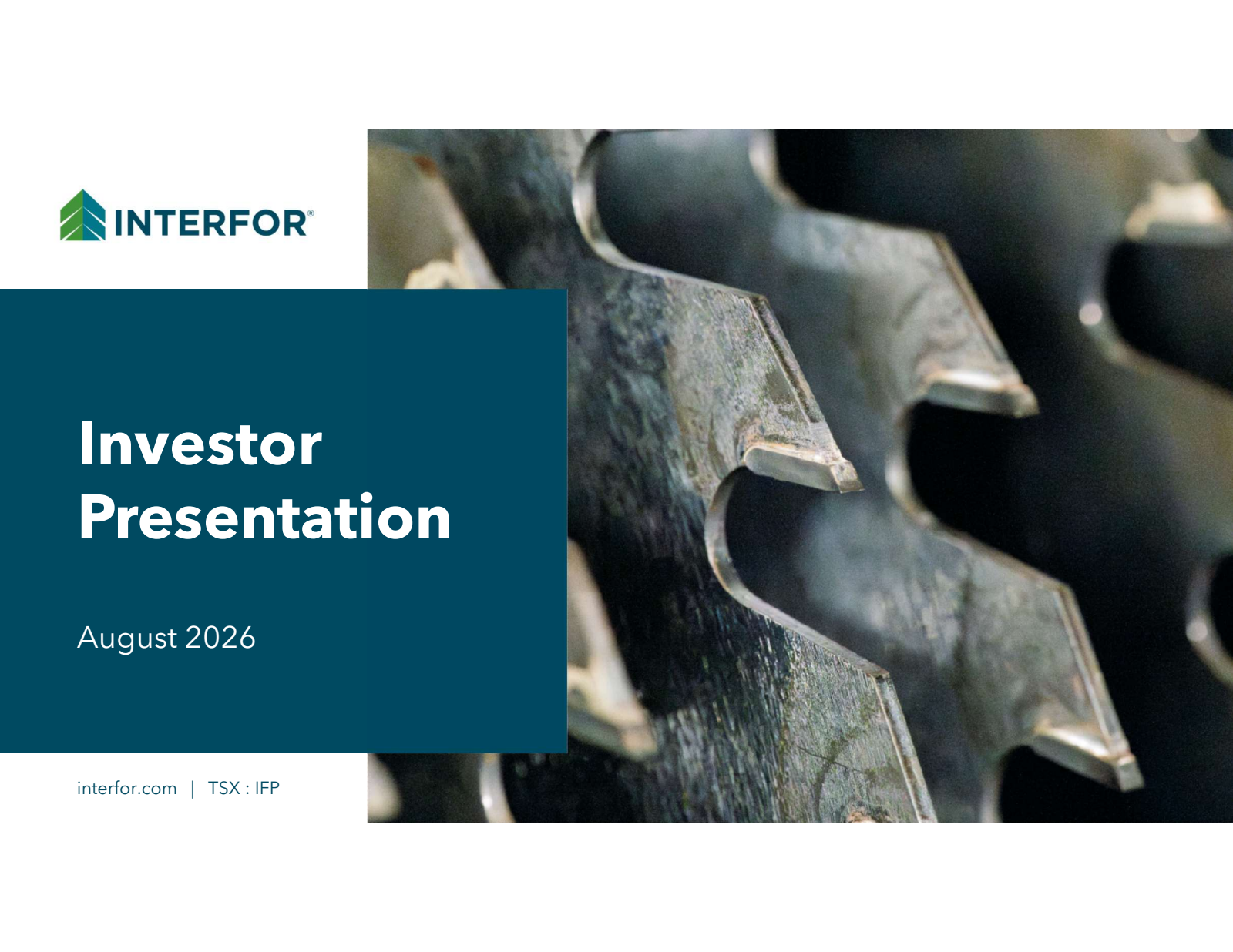 Interfor's Q2 2026 Slide Deck