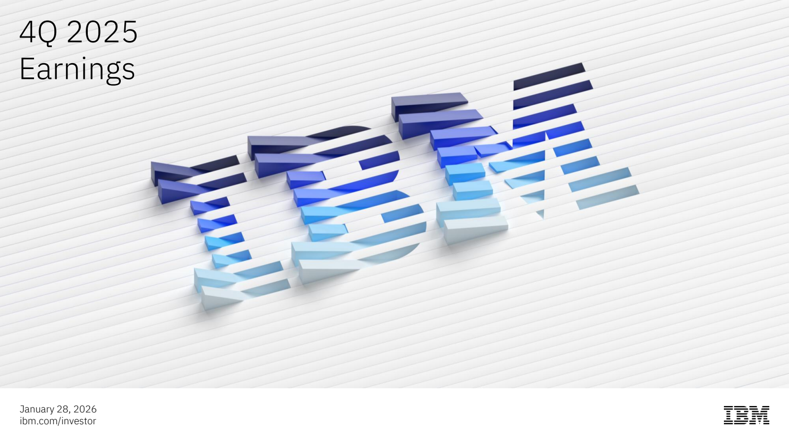 International Business Machines' Q4 2025 Slide Deck