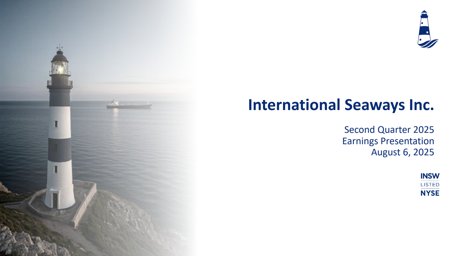 International Seaways' Q2 2025 Slide Deck